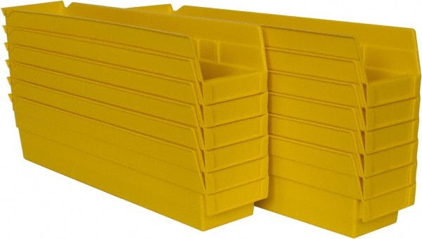 Plastic Hopper Shelf Bin: Yellow MPN:30128 YELLOW