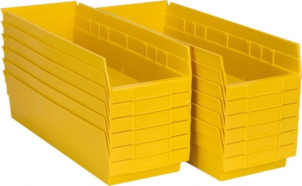 Plastic Hopper Shelf Bin: Yellow MPN:30138 YELLOW