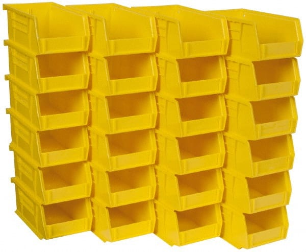 Plastic Hopper Stacking Bin: Yellow MPN:30220 YELLOW