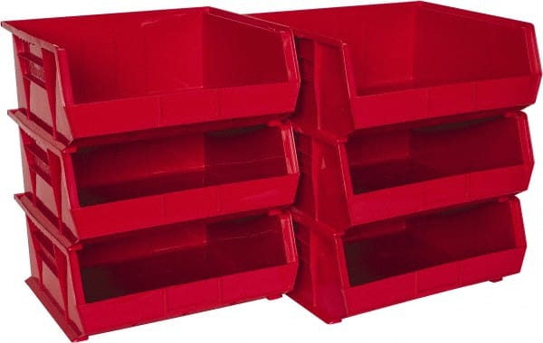 Plastic Hopper Stacking Bin: Red MPN:30250 RED