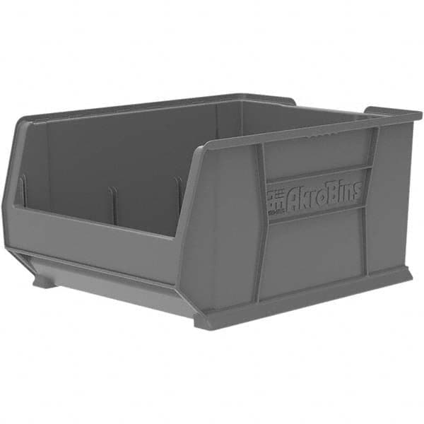 Plastic Hopper Stacking Bin: Gray MPN:30289GREY