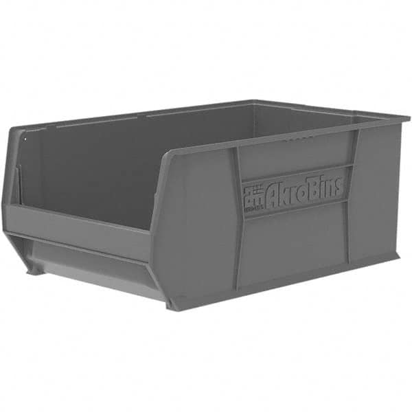 Plastic Hopper Stacking Bin: Gray MPN:30290GREY