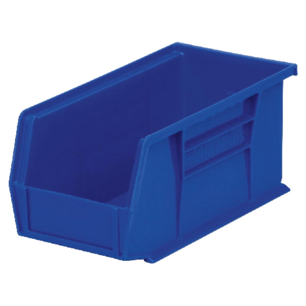 Akro-Mils AkroBin Storage Bin, Small Size, 5in x 5 1/2in x 10 7/8in, Blue (Min Order Qty 6) MPN:30230BLUE