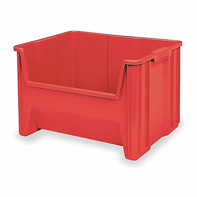 F8828 Stacking Bin Red Plastic 12 7/16 in MPN:13017RED