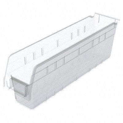 Shelf Bin Clear Plastic 6 in MPN:30048SCLAR