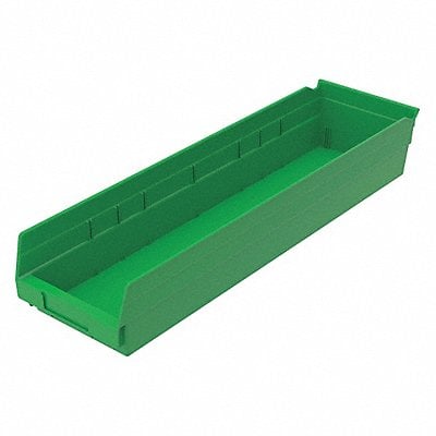 Shelf Bin Green Indstr Grd Poly 4 in MPN:30164GREEN