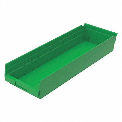 Shelf Bin Green Indstr Grd Poly 4 in MPN:30184GREEN