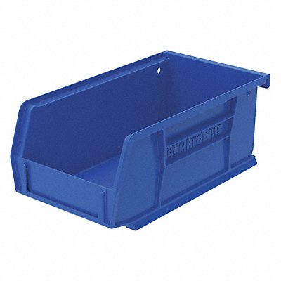 F8647 Hang and Stack Bin Blue Plastic 3 in MPN:30220BLUE