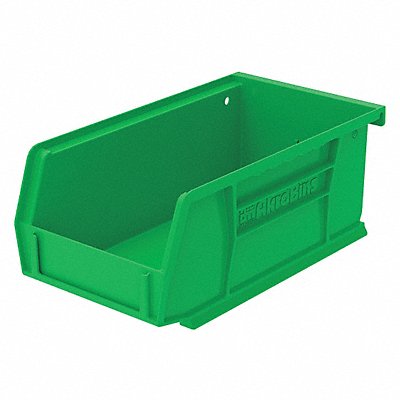 F8647 Hang and Stack Bin Green Plastic 3 in MPN:30220GREEN