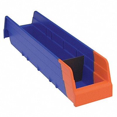 H8696 Shelf Bin Blue/Orange IndstrGrdPoly 4 in MPN:36448BLUE