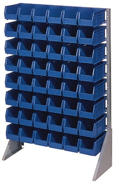 Pick Rack: 2-Sided Rail Bin Rack, 500 lb Capacity, 20