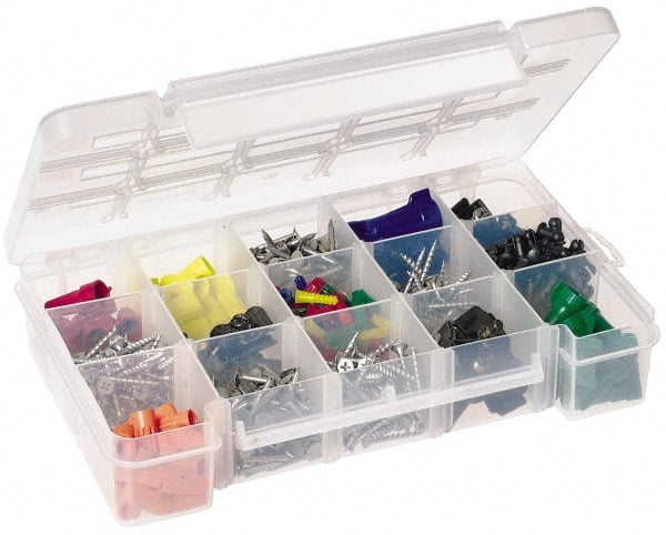 3 to 15 Compartment Clear Small Parts Storage Case MPN:05805