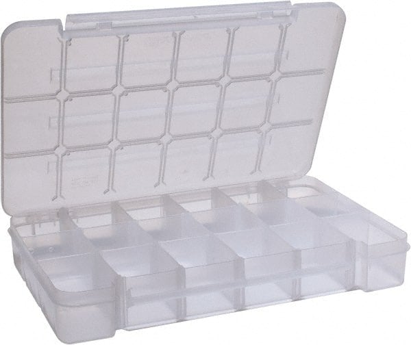 3 to 18 Compartment Clear Small Parts Storage Case MPN:05905