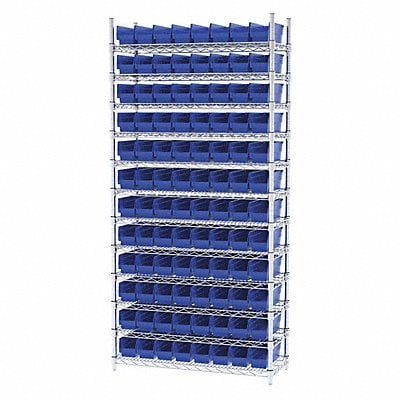 D5527 Bin Shlvng 14inx74inx36in Blue MPN:AWS143630120B