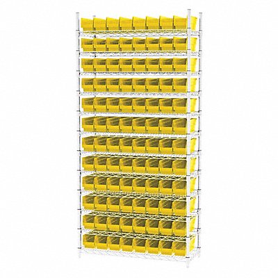 D5527 Bin Shlvng 14inx74inx36in Yellow MPN:AWS143630120Y