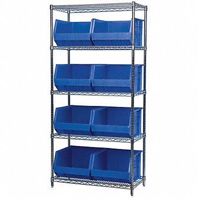 D5367 Bin Shlvng 18inx74inx36in Blue MPN:AWS183630270B