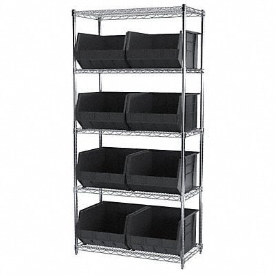 D5367 Bin Shlvng 18inx74inx36in Black MPN:AWS183630270K