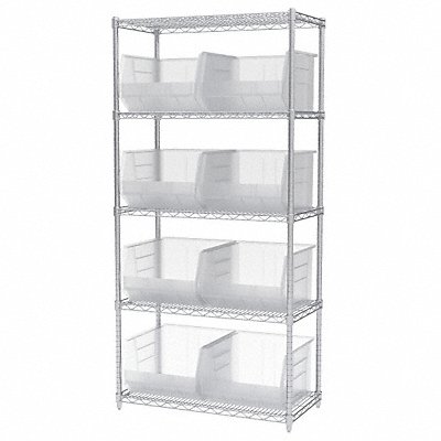 D5367 Bin Shlvng 18inx74inx36in Clear MPN:AWS183630270SC