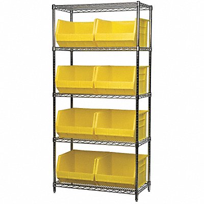 D5367 Bin Shlvng 18inx74inx36in Yellow MPN:AWS183630270Y