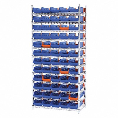 K6934 Bin Shlvng 18x74x36in Blue Orange MPN:AWS183636468B