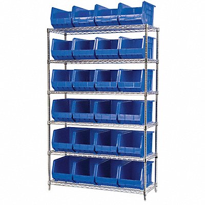 D5366 Bin Shlvng 18inx74inx48in Blue MPN:AWS184830260B