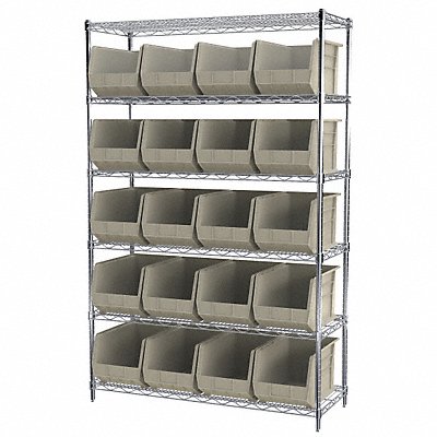 D5366 Bin Shlvng 18inx74inx48in Stone MPN:AWS184830260S