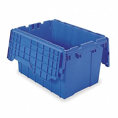 F8959 Attached Lid Ctr Blue Solid Ind Grd Poly MPN:39120BLUE