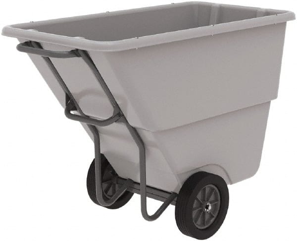 Plastic Basket Truck: 1/2 cu yd, 600 lb Capacity MPN:77405grey