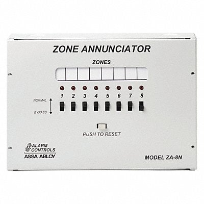 Zone Annunciator 8 Zone Metal MPN:ZA-8N