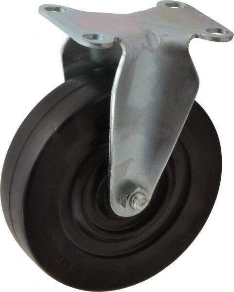 Rigid Top Plate Caster: Soft Rubber, 5