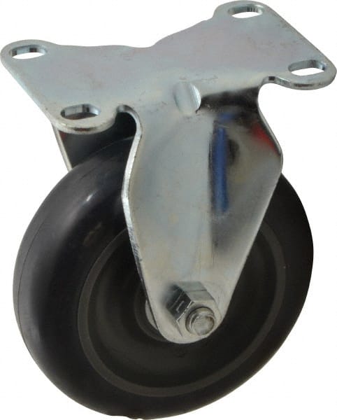 Rigid Top Plate Caster: Polyurethane, 4