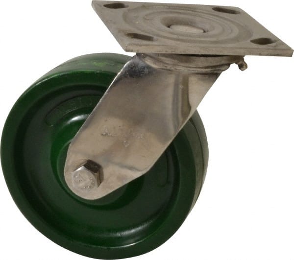 Swivel Top Plate Caster: Polyurethane, 6