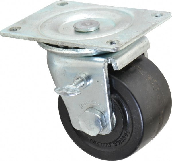 Swivel Top Plate Caster: Phenolic, 3