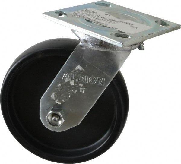 Swivel Top Plate Caster: Polypropylene, 6