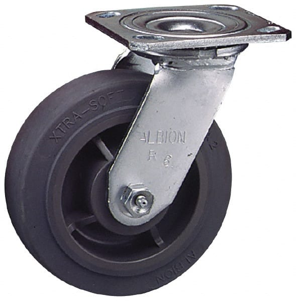 Swivel Top Plate Caster: Polyurethane, 6