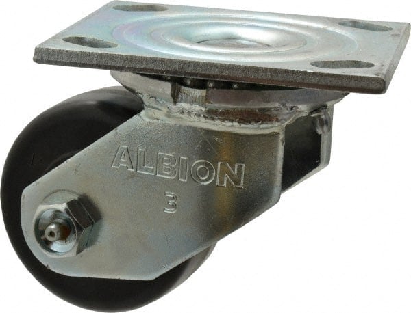 Swivel Top Plate Caster: Phenolic, 3-1/4