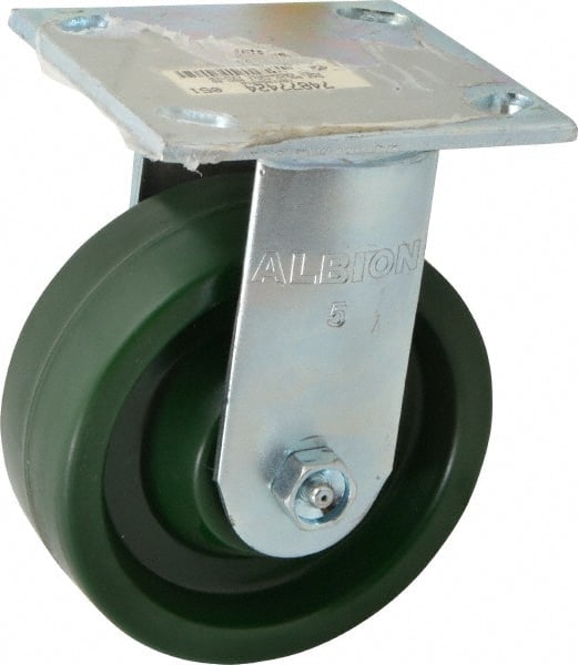 Rigid Top Plate Caster: Polyurethane, 5