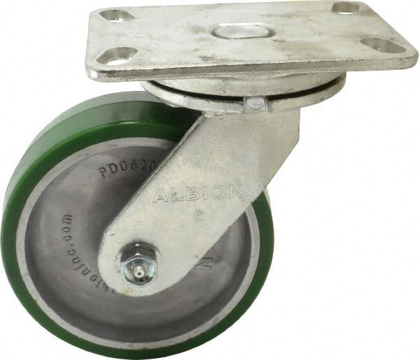 Swivel Top Plate Caster: Polyurethane, 6