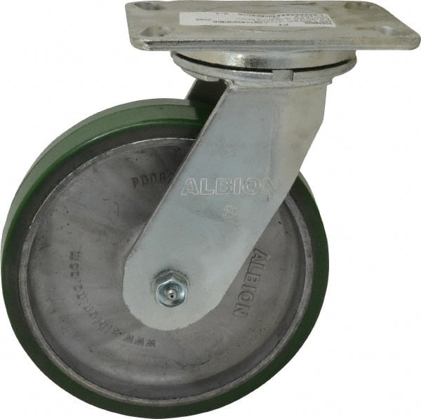 Swivel Top Plate Caster: Polyurethane, 8