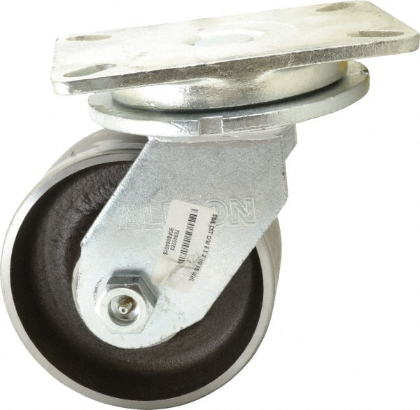 Swivel Top Plate Caster: Forged Steel, 6