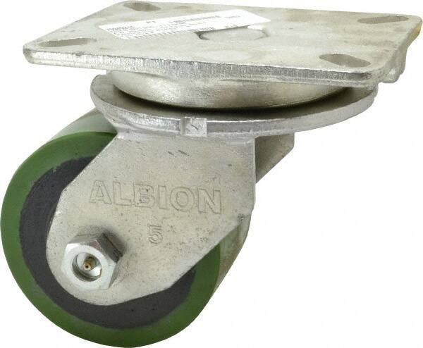 Swivel Top Plate Caster: Polyurethane, 5