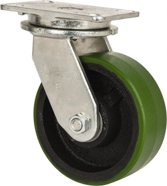 Swivel Top Plate Caster: Polyurethane, 8