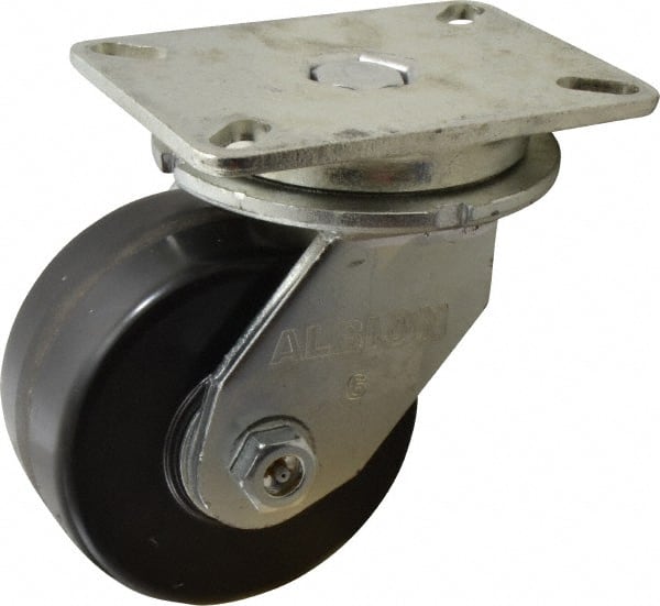 Swivel Top Plate Caster: Phenolic, 6