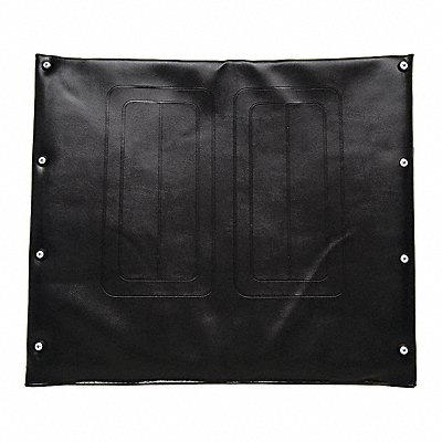 Vinyl Back Upholstery 18 W 8 Hole Black MPN:763-A3