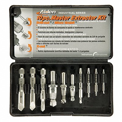 Screw Extractor Set 10pc HSS MPN:1007P