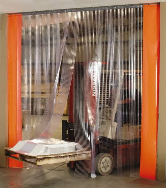 9' Door Width x 9' Door Height Vinyl Clear Smooth Strip Door Kit MPN:440104