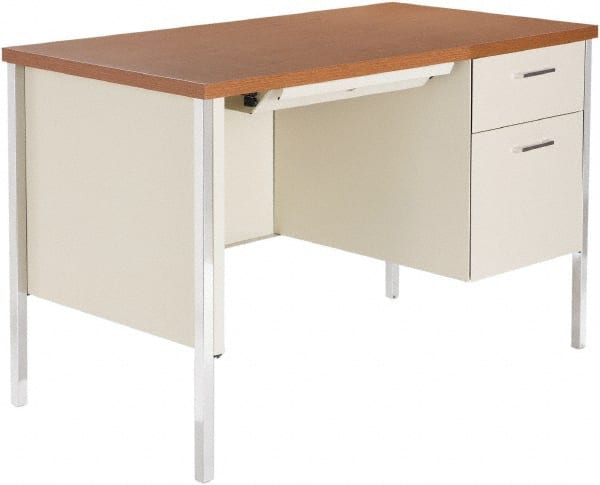 Desk: Woodgrain Laminate & Steel, Cherry MPN:ALESD4524PC