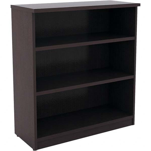 Bookcases, Overall Depth: 14in , Material: Textured Woodgrain Laminate , Color: Espresso , Shelf Weight Capacity: 150 , Modular: Yes  MPN:ALEVA634432ES