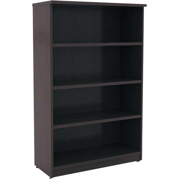 Bookcases, Overall Height: 55in , Overall Depth: 14in , Material: Wood Veneer , Color: Espresso , Door Included: No  MPN:ALEVA635632ES