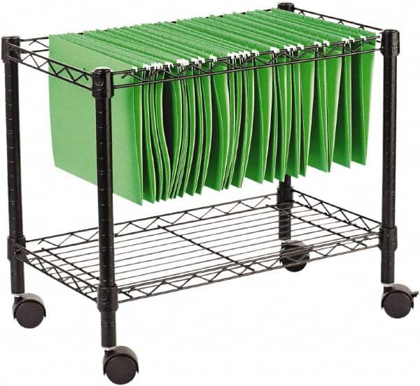 File Utility Cart: Steel, Black MPN:ALEFW601424BL